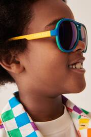 Little Bird by Jools Oliver Multi Rainbow Retro Aviator Sunglasses - Image 5 of 6