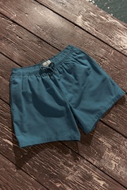 Navy Seersucker Plain Premium Swim Shorts - Image 8 of 12