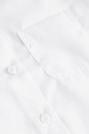 White Regular Fit 2 Pack Short Sleeve School Shirts (3-18yrs) - Image 6 of 6