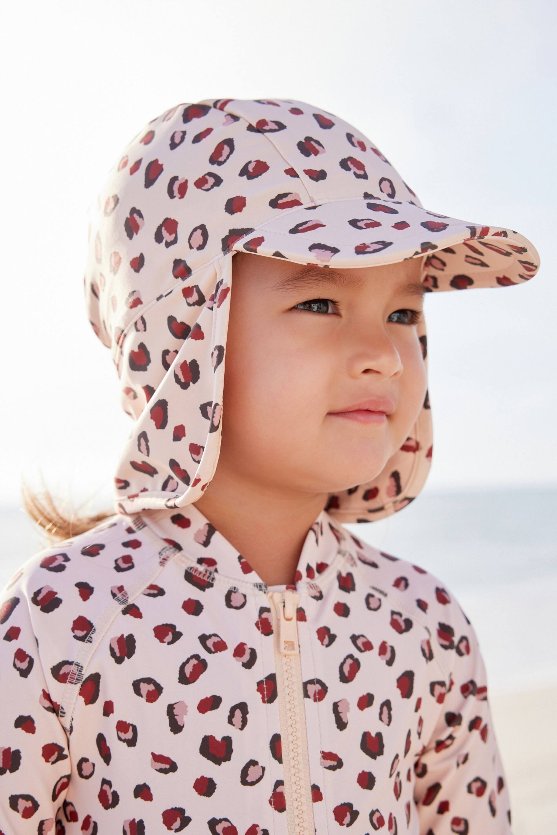 Animal Print Swim Legionnaire Hat (3mths-10yrs) - Image 2 of 4