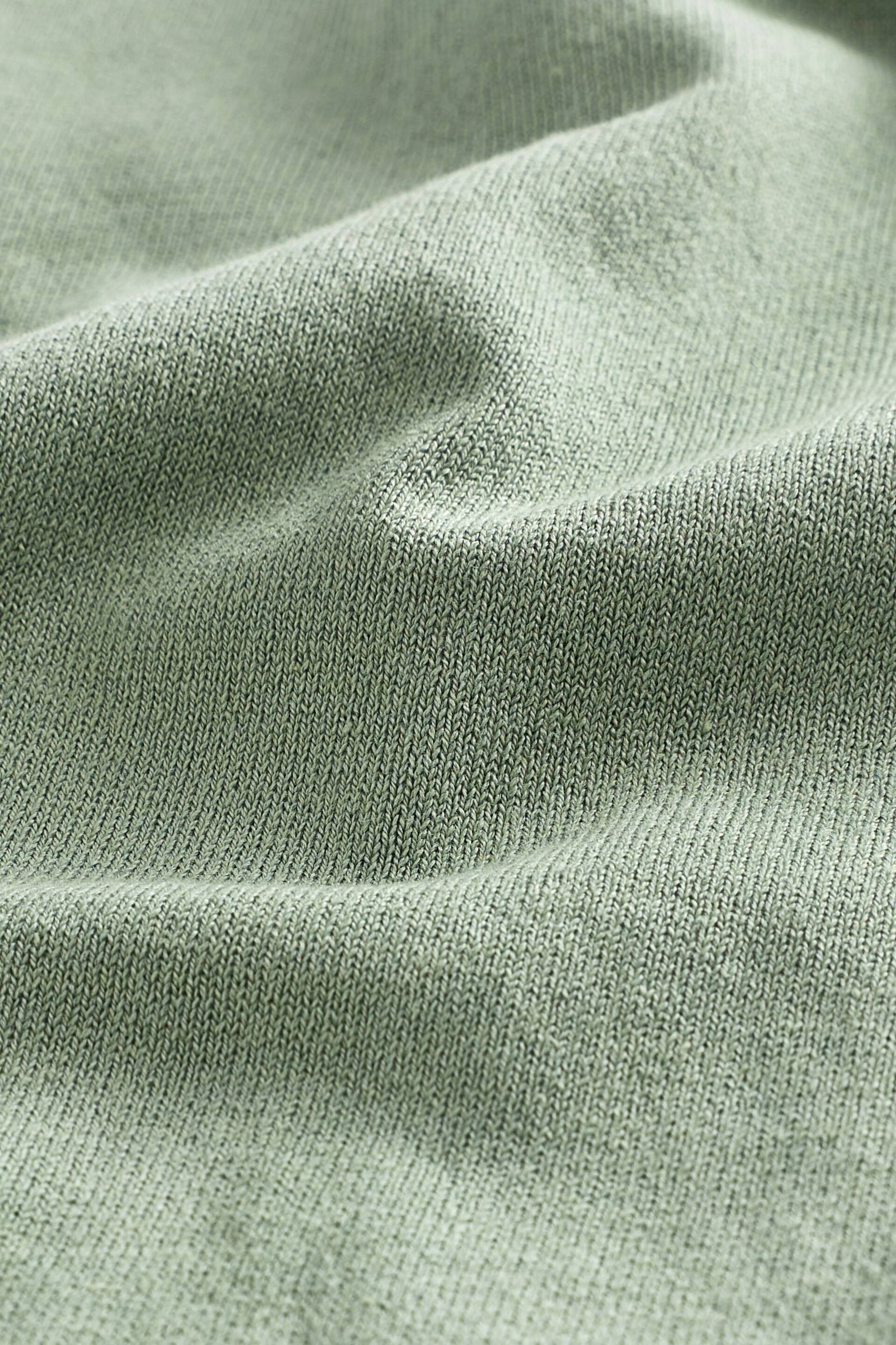 Green Knitted Regular Fit T-Shirt - Image 7 of 7