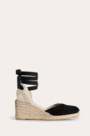 Boden Black Cassie Espadrille Wedges - Image 2 of 4