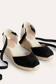 Boden Black Cassie Espadrille Wedges - Image 3 of 4