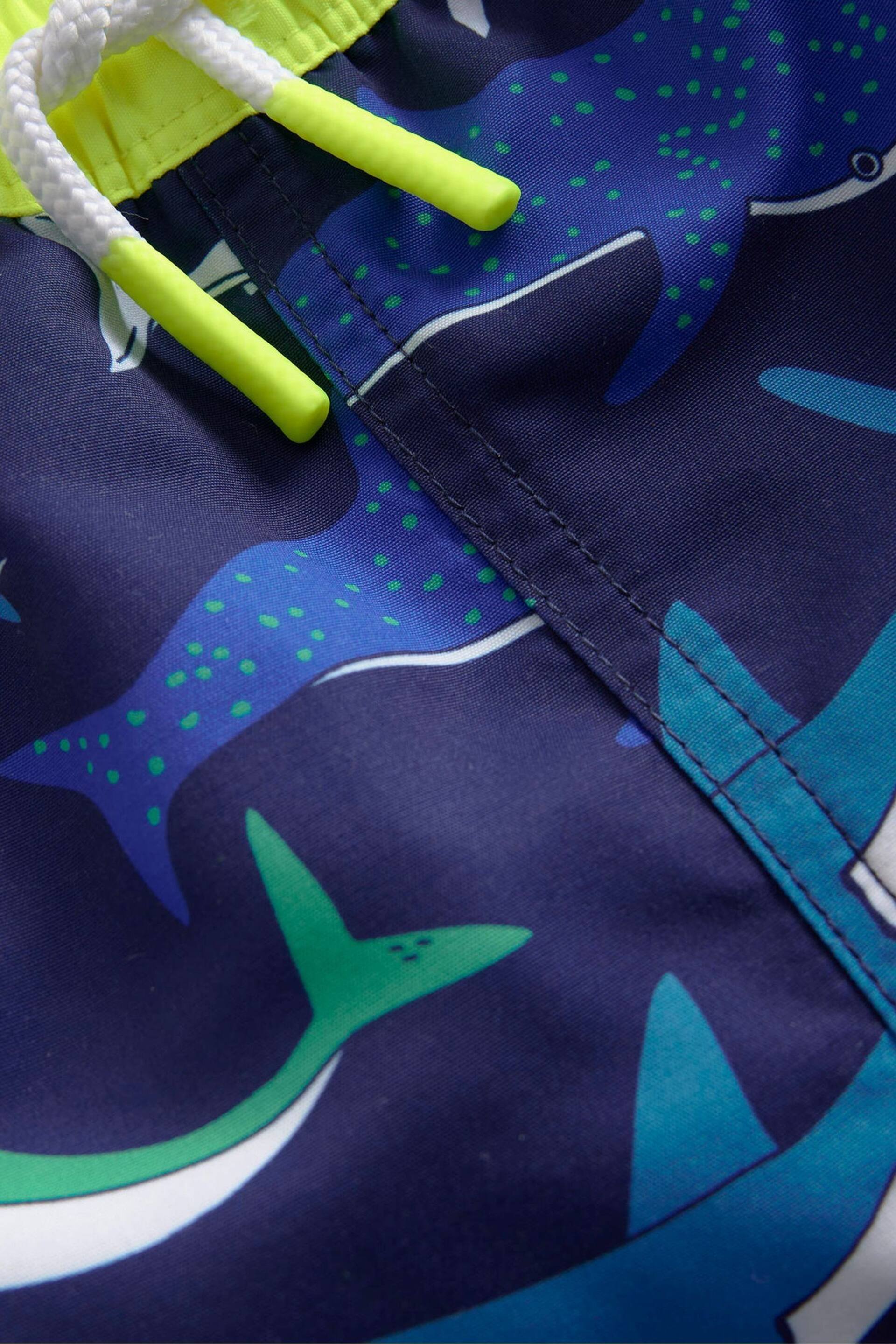 Boden Blue Swim Shorts - Image 3 of 4