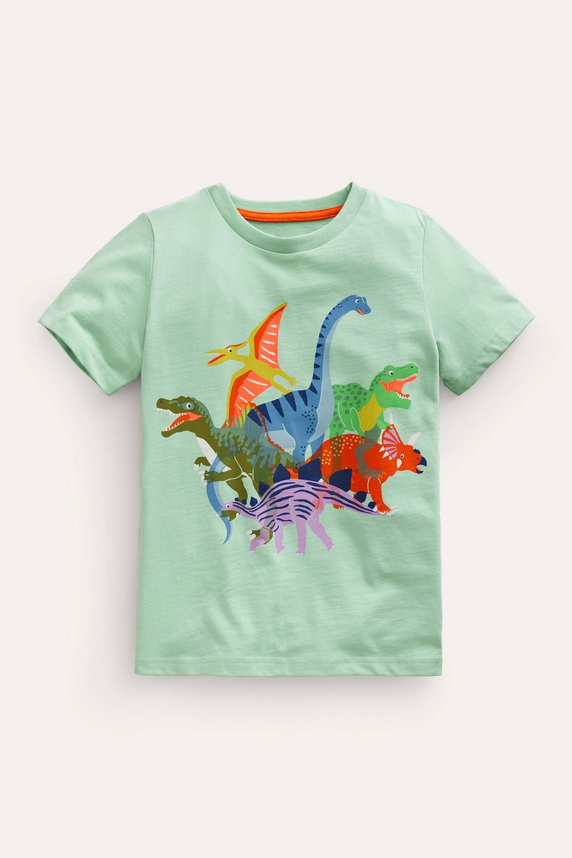 Boden Green Riso Printed T-shirt - Image 1 of 3