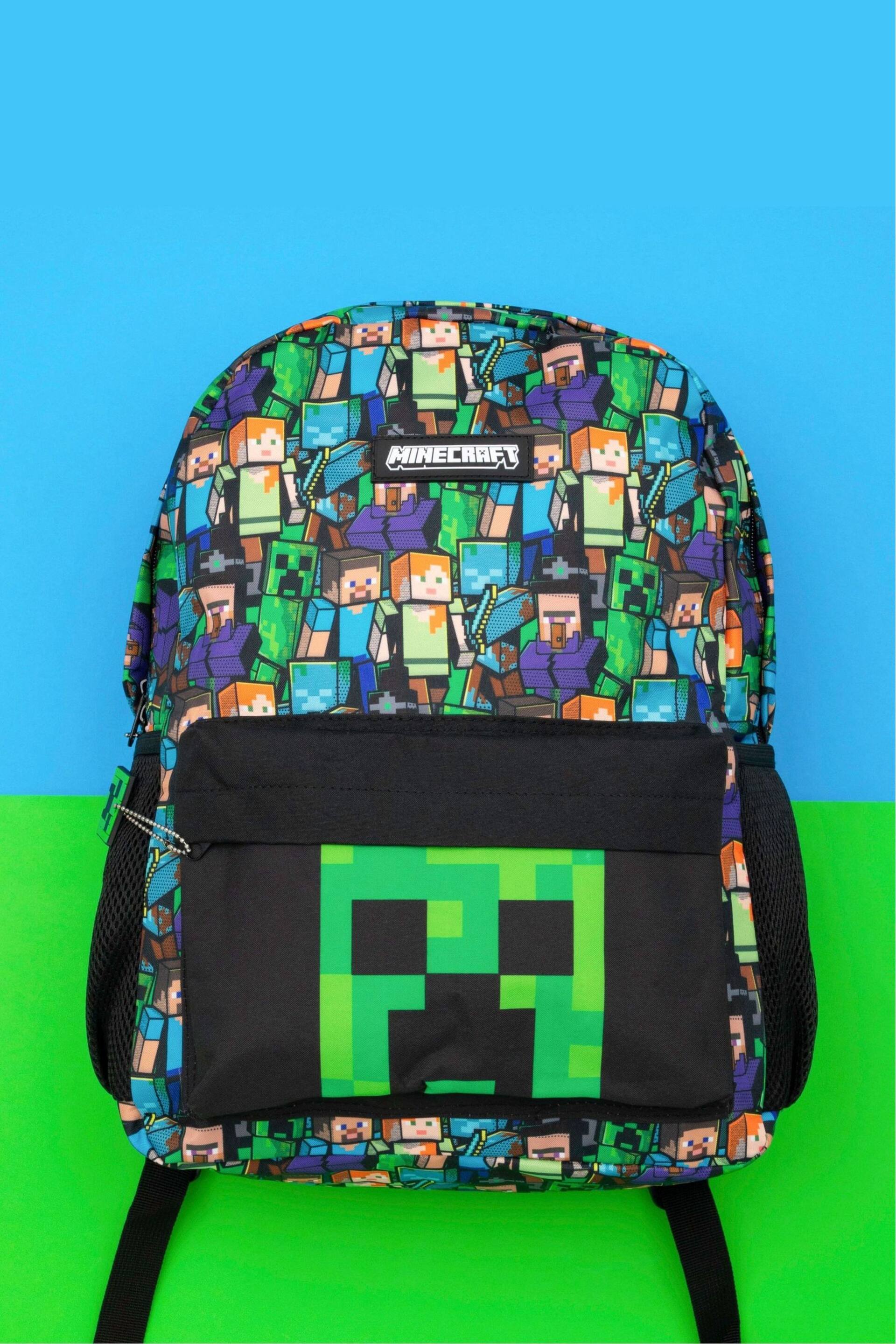 Vanilla Underground Green Minecraft Minecraft Boys Creeper And Zombie All-Over Print Backpack - Image 2 of 6