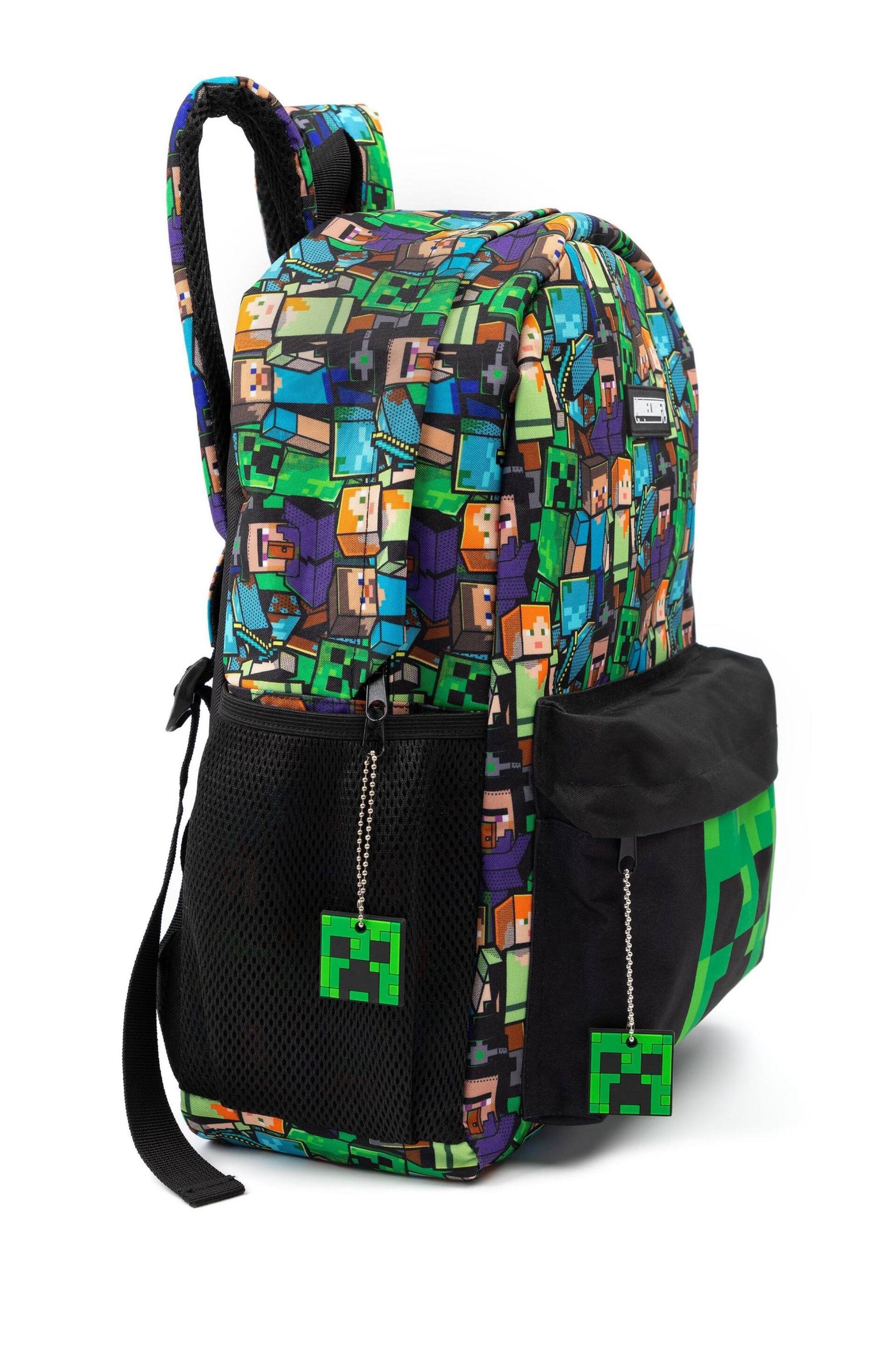 Vanilla Underground Green Minecraft Minecraft Boys Creeper And Zombie All-Over Print Backpack - Image 4 of 6