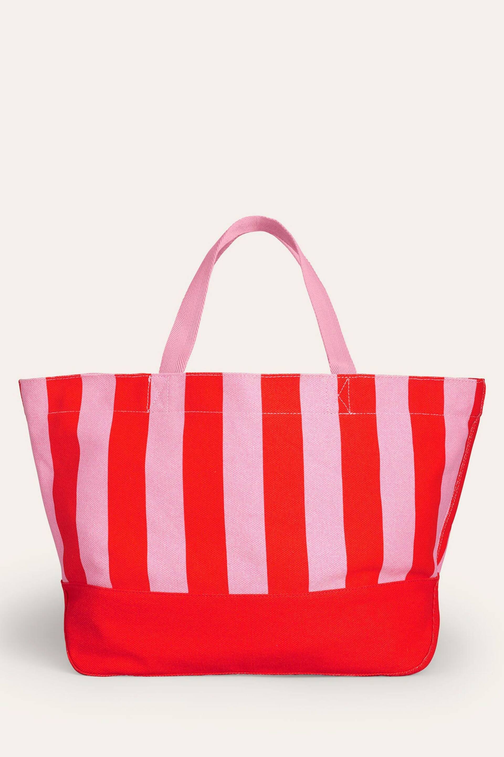 Boden Red Relaxed Canvas Tote Bag - Image 2 of 4