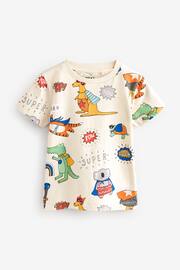 Yellow/Green Short Sleeve Character T-Shirts 3 Pack (3mths-7yrs) - Image 2 of 4