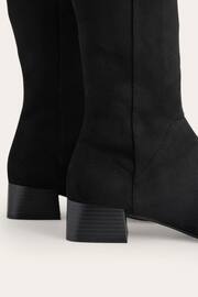 Boden Black Flat Stretch Knee High Boots - Image 3 of 4