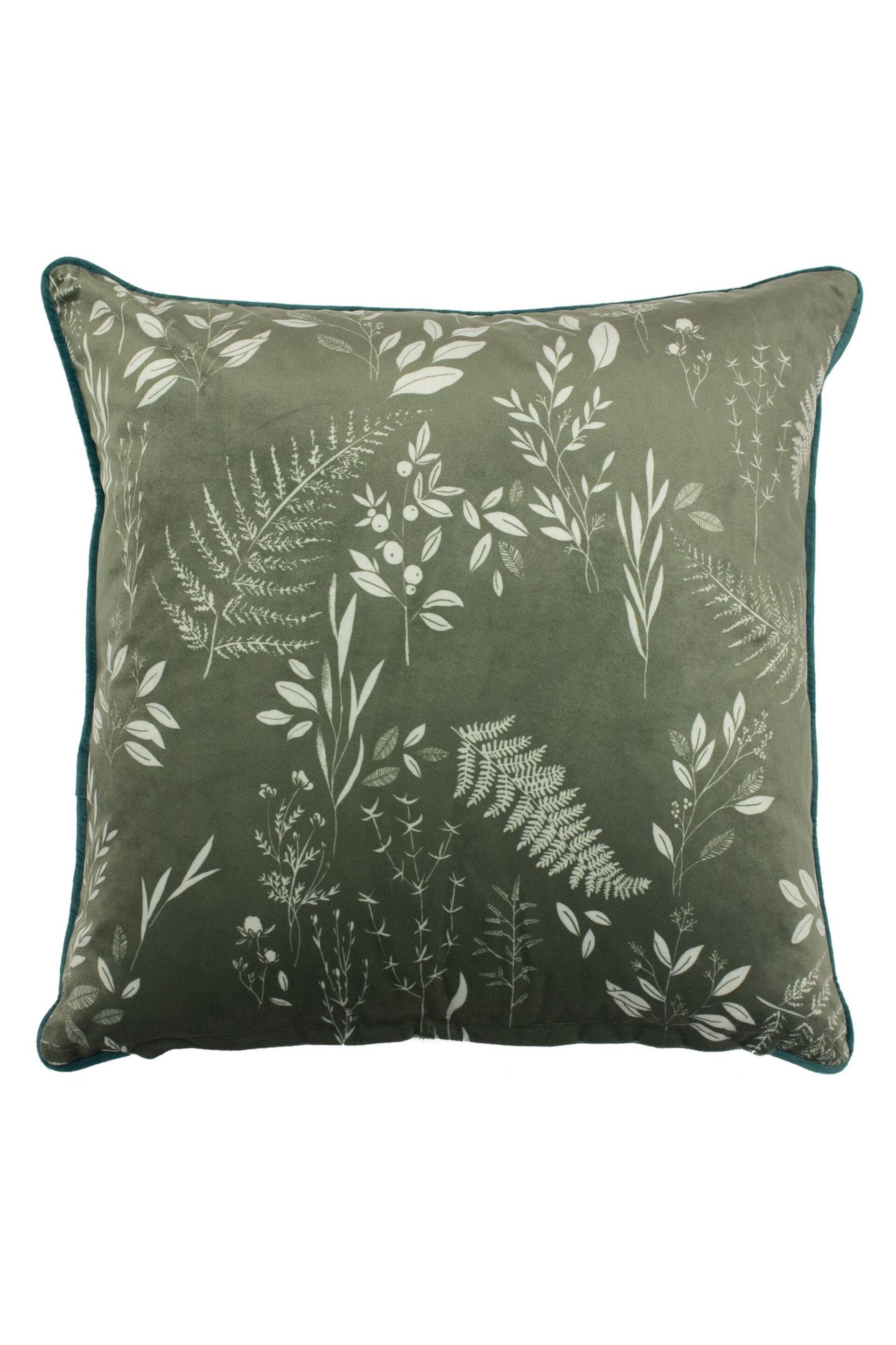 furn. Sage Green Fearne Botanical Polyester Filled Cushion - Image 1 of 1
