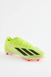 adidas Yellow Performance X Crazyfast Pro Firm Ground Boots - Image 2 of 5