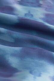 Blue Satin Strappy Tie-Dye Dress - Image 6 of 6
