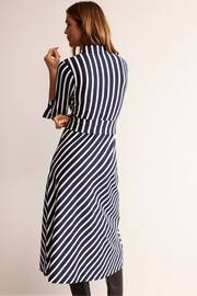 Boden Navy Stripe Laura Jersey Midi Shirt Dress - Image 2 of 5