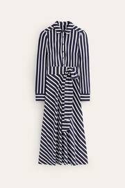 Boden Navy Stripe Laura Jersey Midi Shirt Dress - Image 5 of 5