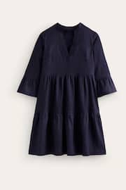 Boden Blue Sophia Linen Short Dress - Image 5 of 5