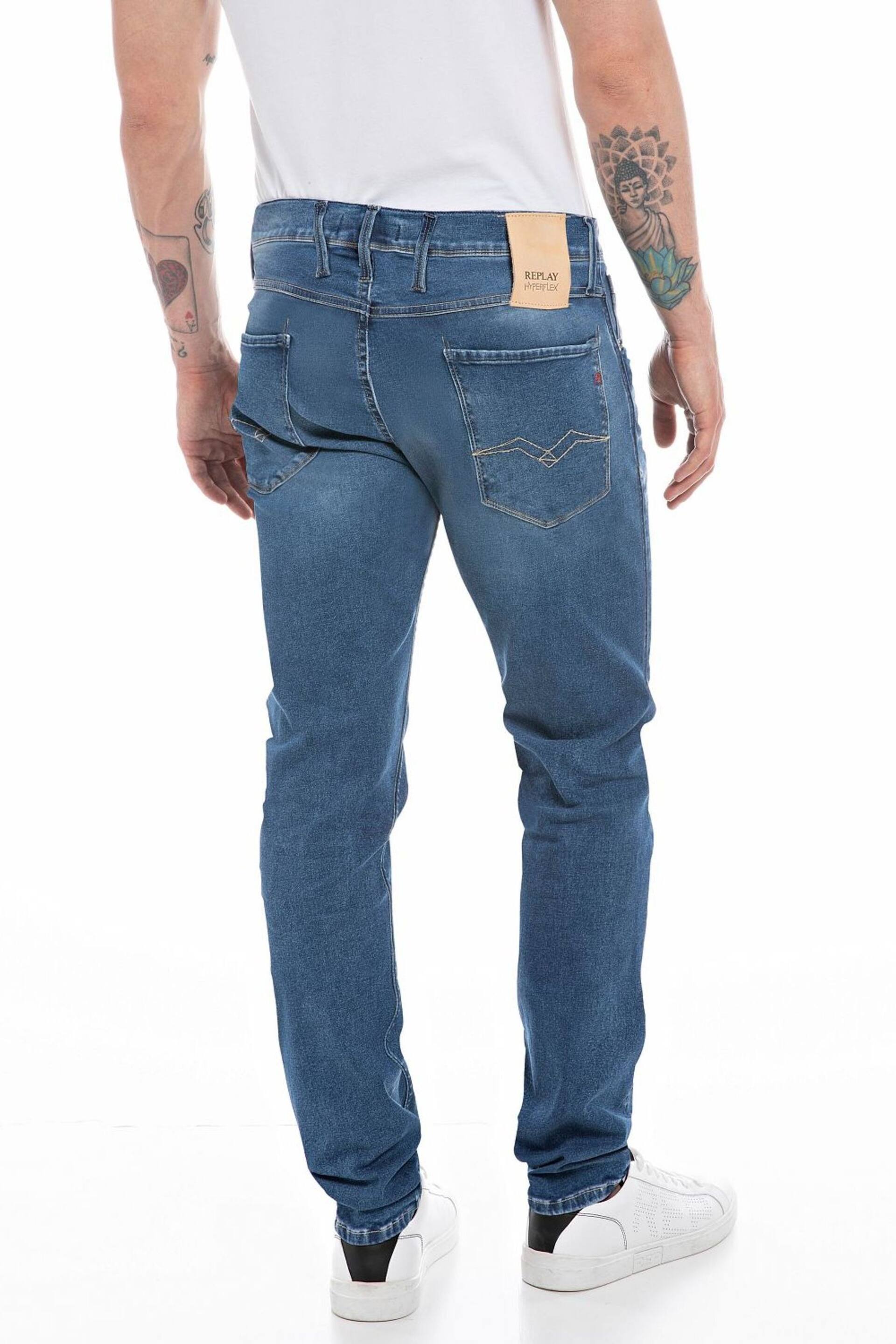 Replay Dark Blue Slim Fit Anbass Jeans - Image 2 of 2