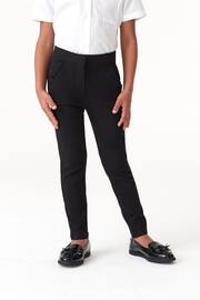Black Frill Detail Stretch Skinny Trousers (3-16yrs) - Image 4 of 6