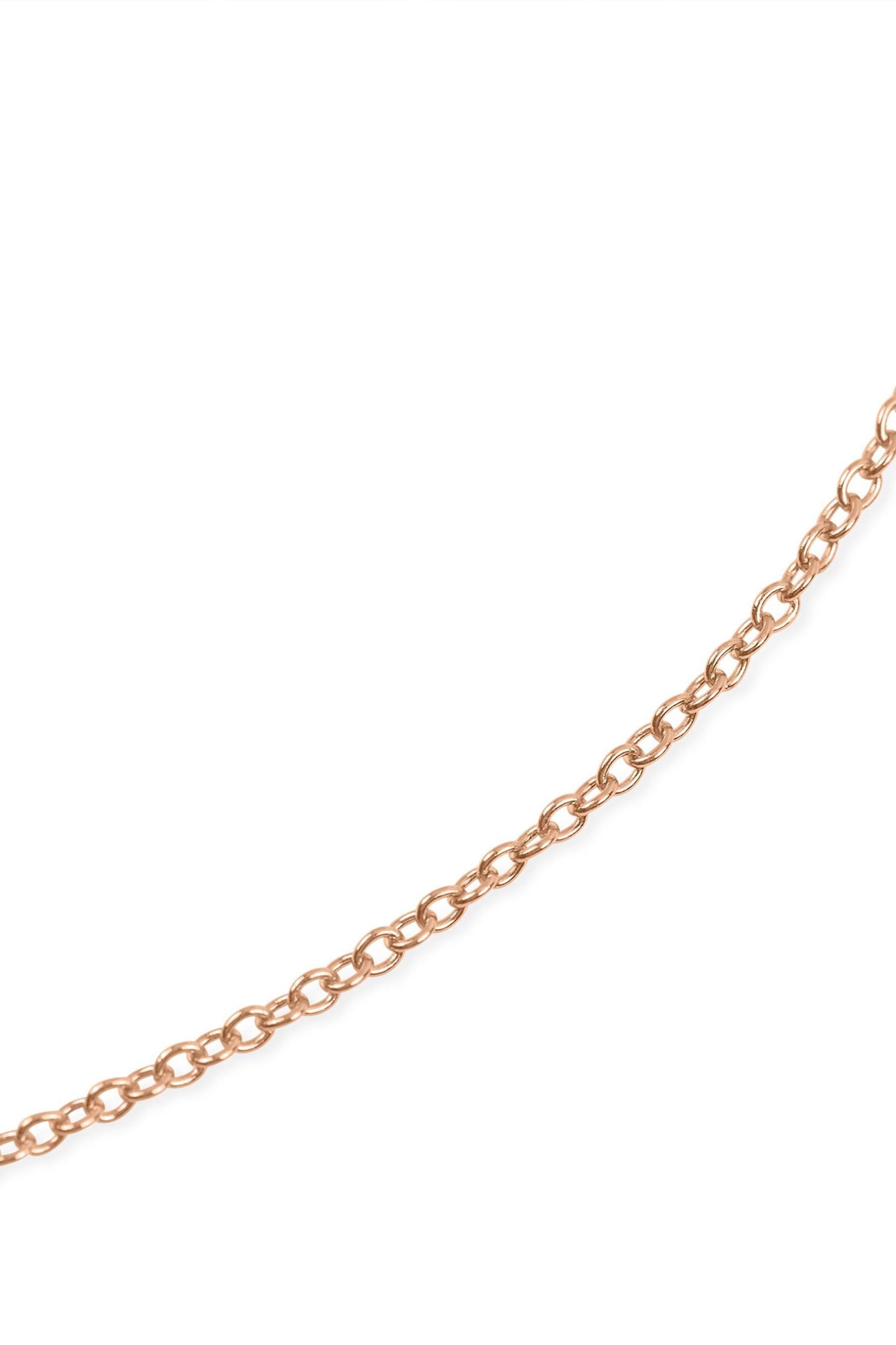 Radley Ladies Love 18ct Rose Gold Tone Sterling Silver Clear Stone Heart Necklace - Image 4 of 5