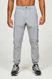 Zavetti Canada Grey Nollizo Woven Cargo Trousers - Image 4 of 6