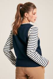 Joules Claudette Navy Knitted Tank Top - Image 2 of 7