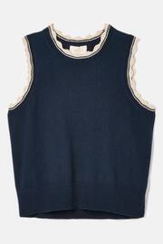 Joules Claudette Navy Knitted Tank Top - Image 7 of 7