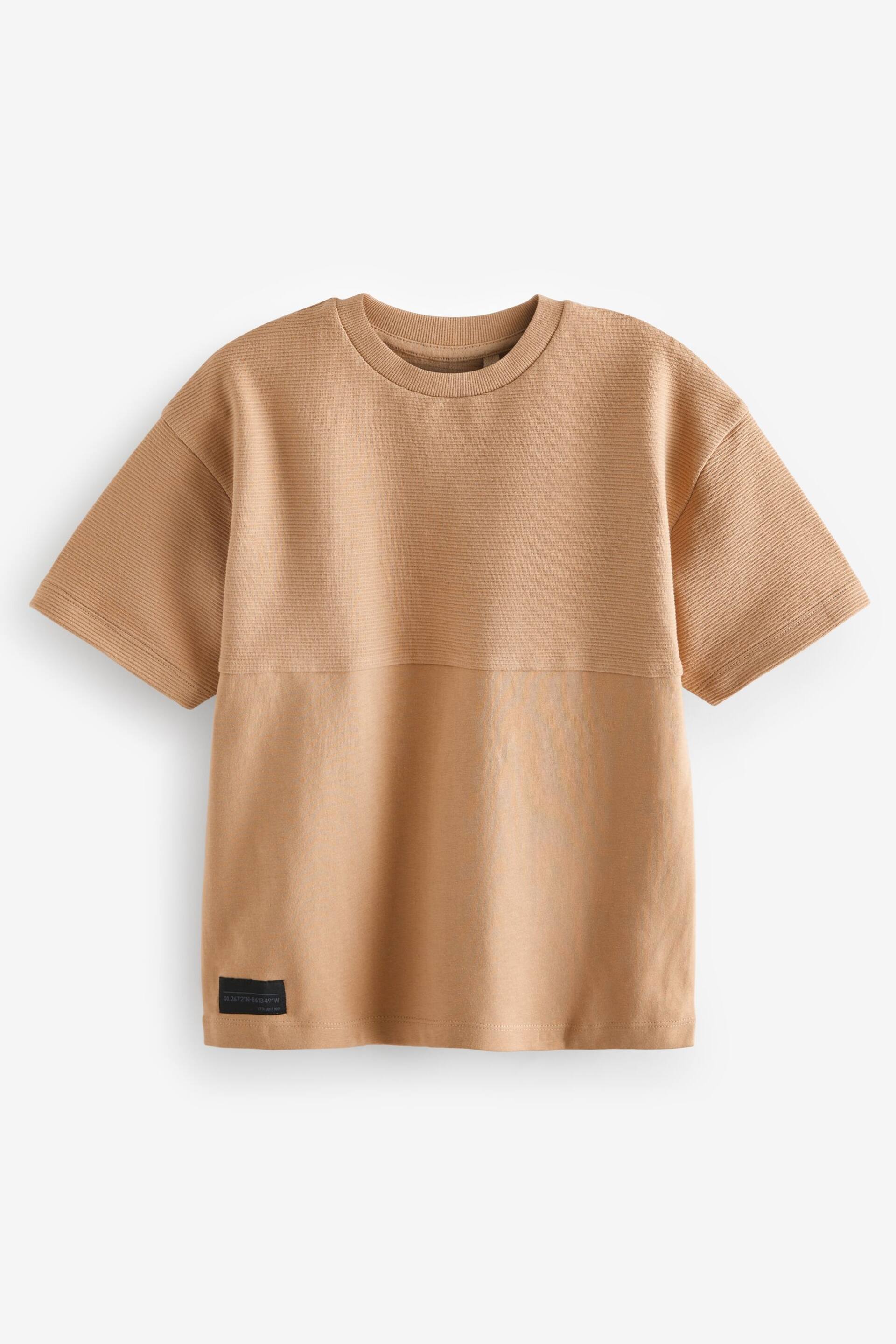 Blue/Tan Brown Oversized T-Shirts 3 Pack (3-16yrs) - Image 2 of 3