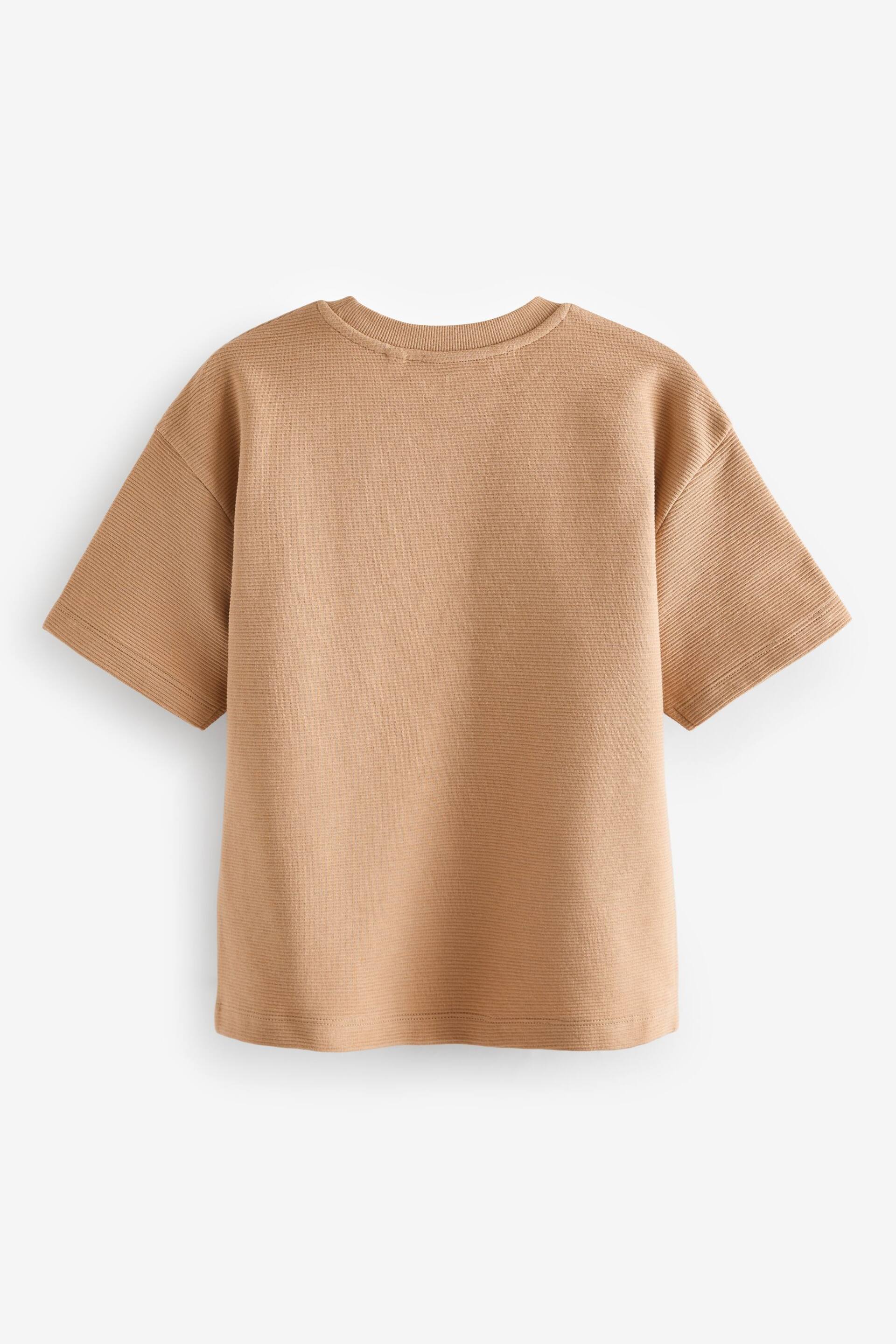 Blue/Tan Brown Oversized T-Shirts 3 Pack (3-16yrs) - Image 3 of 3