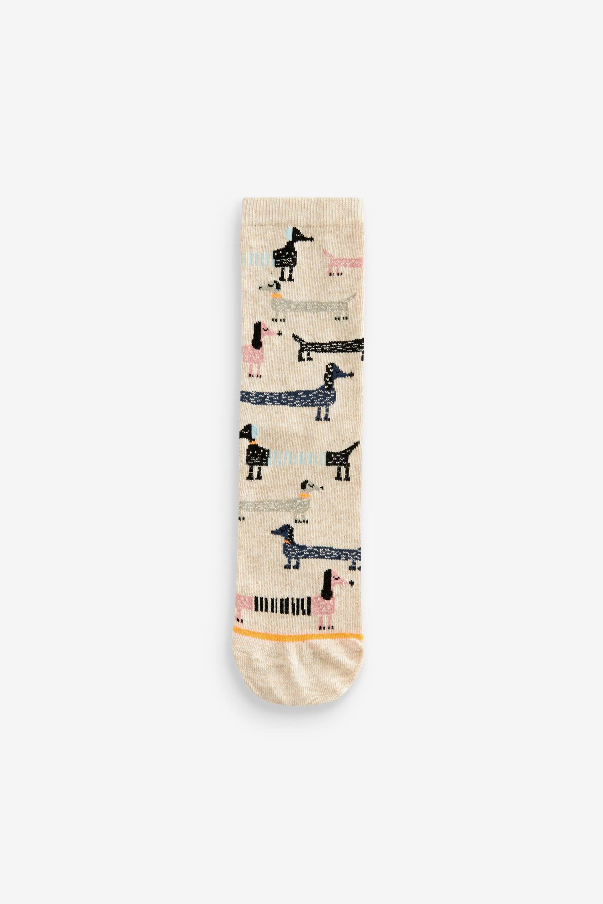 Sausage Dogs Pattern Ankle Socks 4 Pack - Image 5 of 5
