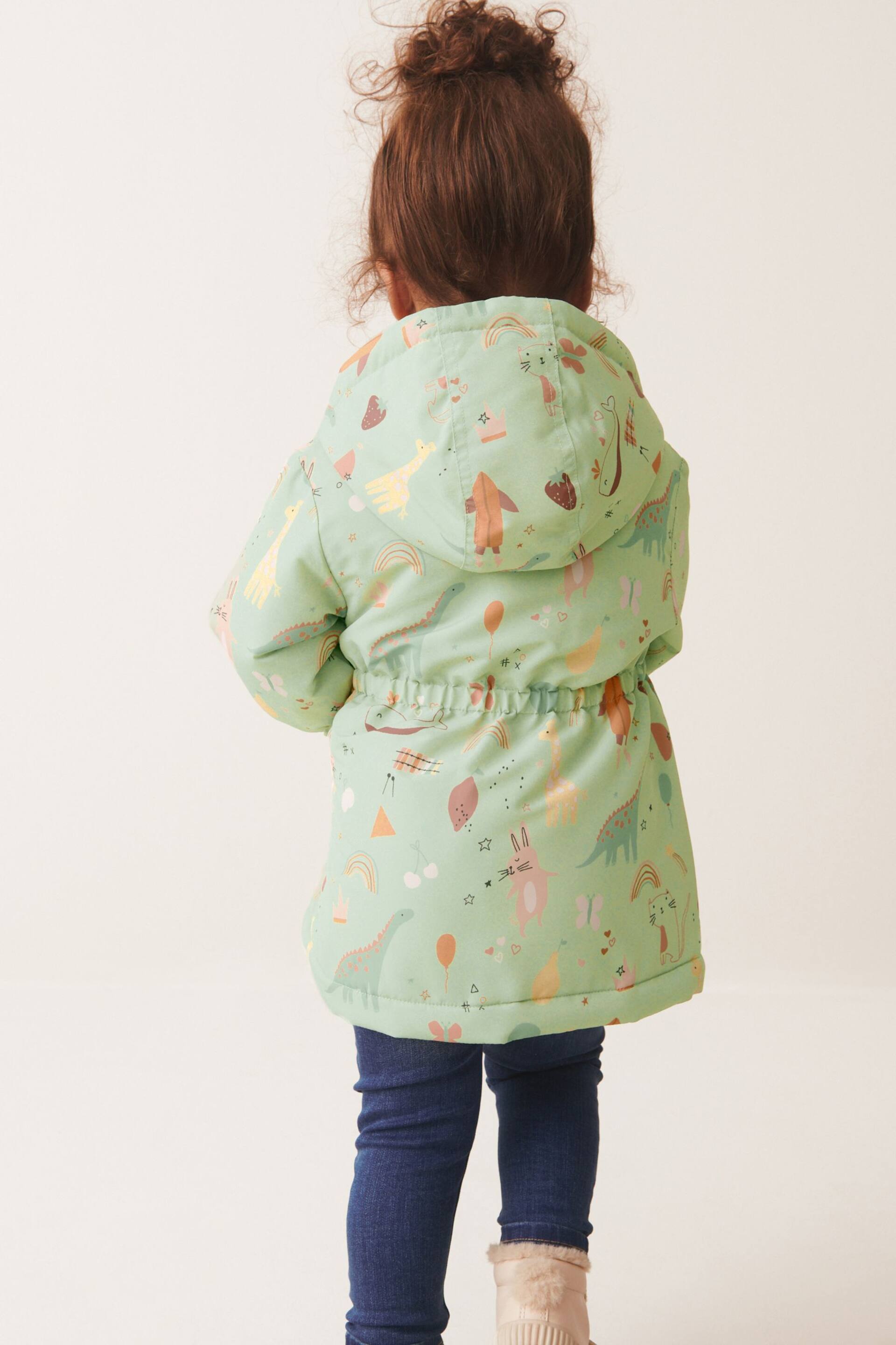 Sage Green Shower Resistant Character Jacket (9mths-7yrs) - Image 4 of 12