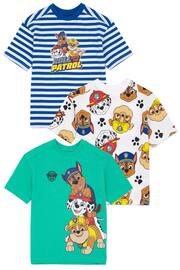 Vanilla Underground Brown Boys Paw Patrol T-Shirts 3 Pack - Image 1 of 6