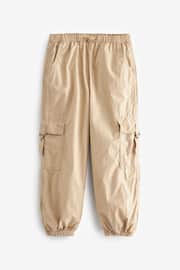 Neutral Jersey Lined Parachute Cargo Trousers (3-16yrs) - Image 4 of 7
