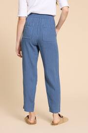 White Stuff Blue Elle Linen Blend Trousers - Image 2 of 7