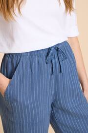 White Stuff Blue Elle Linen Blend Trousers - Image 4 of 7
