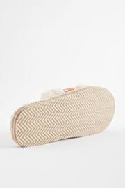 Ecru Crochet Slider Slippers - Image 5 of 8