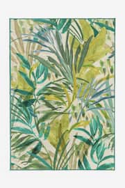Green Washable Palm Leaf Rug - Image 9 of 9