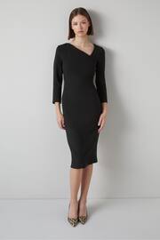 LK Bennett Alexis Wool Crepe Shift Dress - Image 2 of 5