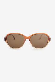 Toffee Brown Polarised Small Square Sunglasses - Image 3 of 5