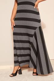 Curves Like These Grey Jersy Asymmetrical Midaxi Dress - Image 2 of 4