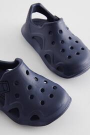 Navy Moulded Closed Toe Clogs - Image 6 of 7