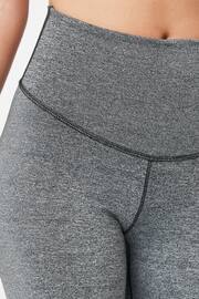 Grey Next Active Sports High Waisted Cropped Sculpting Leggings - Image 3 of 6