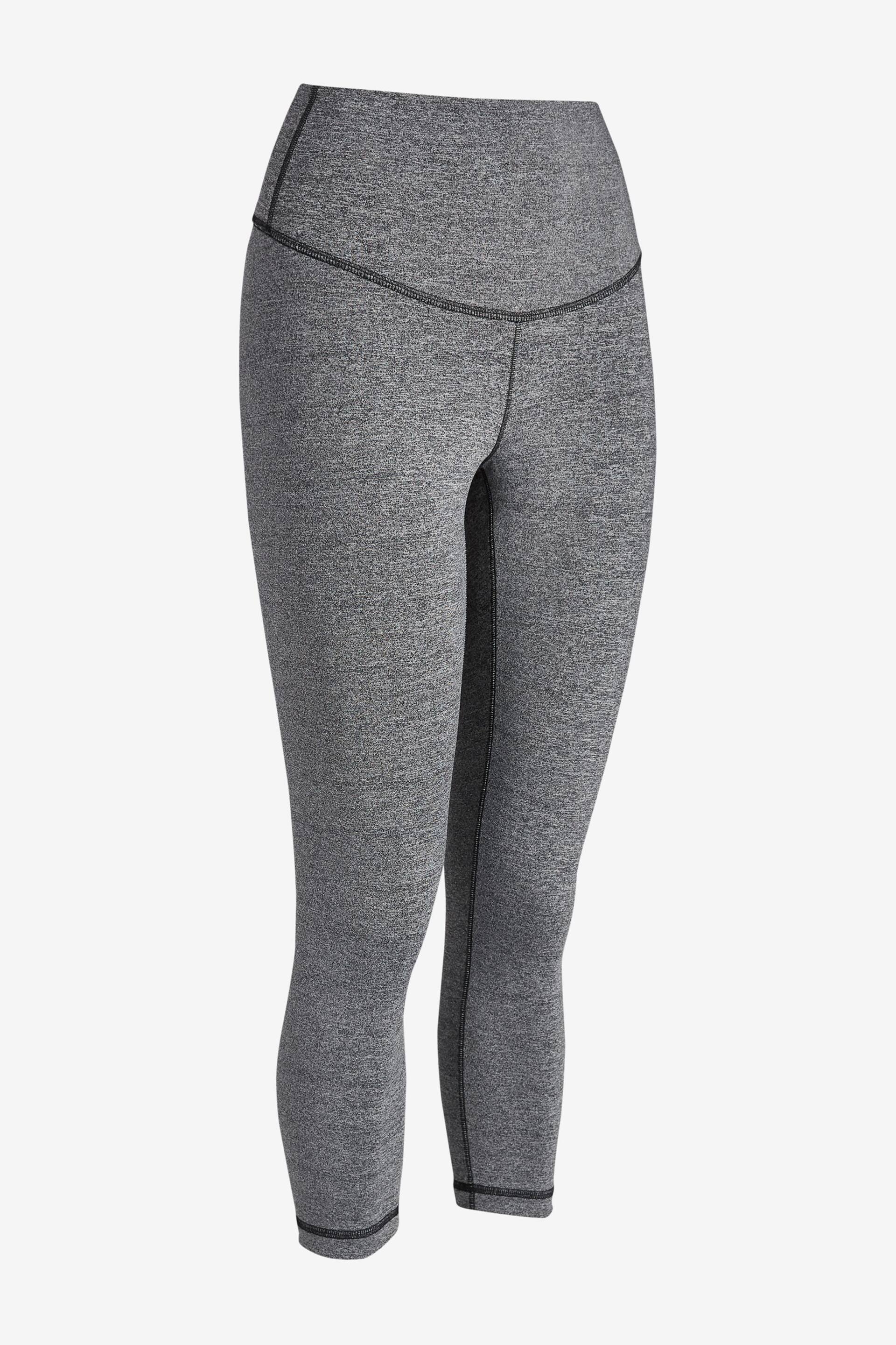 Grey Next Active Sports High Waisted Cropped Sculpting Leggings - Image 5 of 6