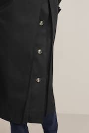 Black Belted Trench Coat - Image 5 of 9