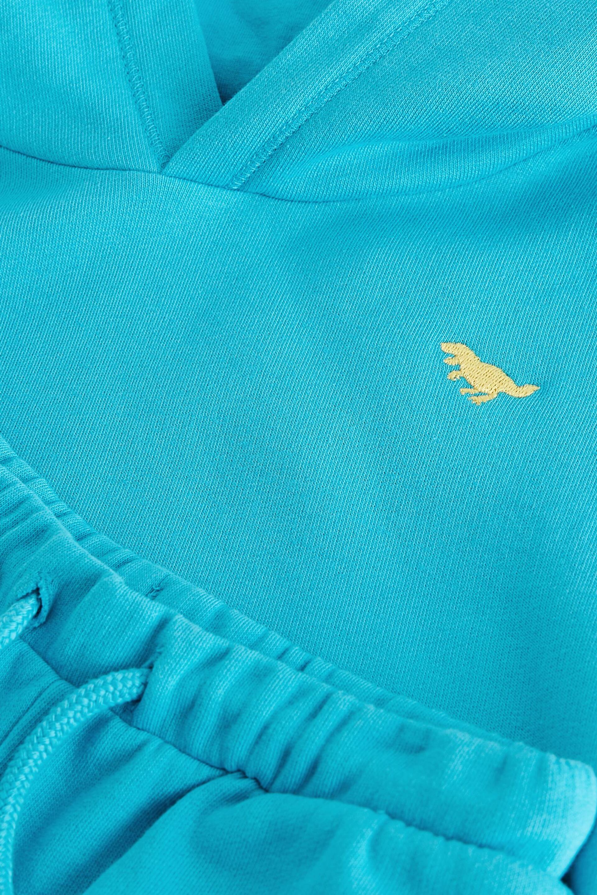 Blue Short Sleeve Hooded Sweatshirt and Shorts Set (3mths-7yrs) - Image 5 of 6