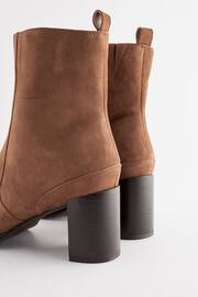 Tan Brown Regular/Wide Fit Forever Comfort® Leather Ankle Heeled Boots - Image 6 of 6