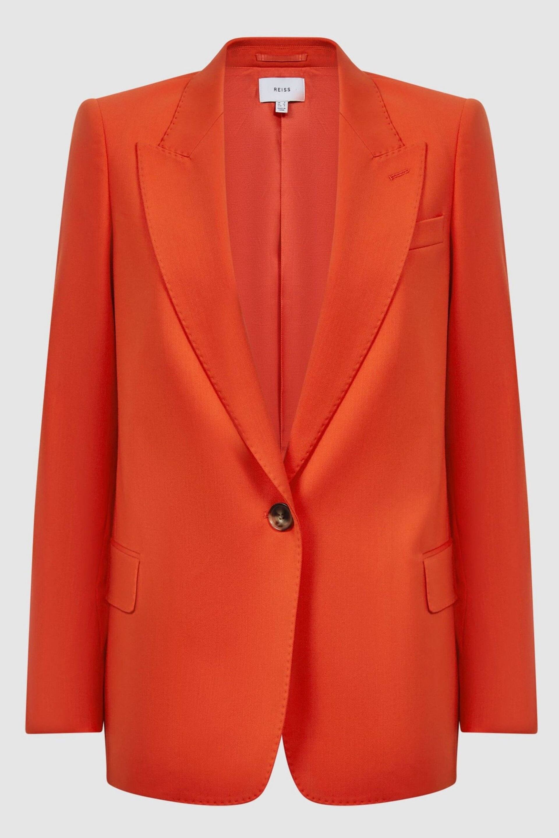 Reiss Orange Celia Tailored Fit Wool Blend Single Breasted Suit Blazer - Image 2 of 4