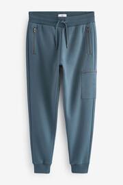 Blue Denim Cotton Rich Cargo Utility Joggers - Image 6 of 8