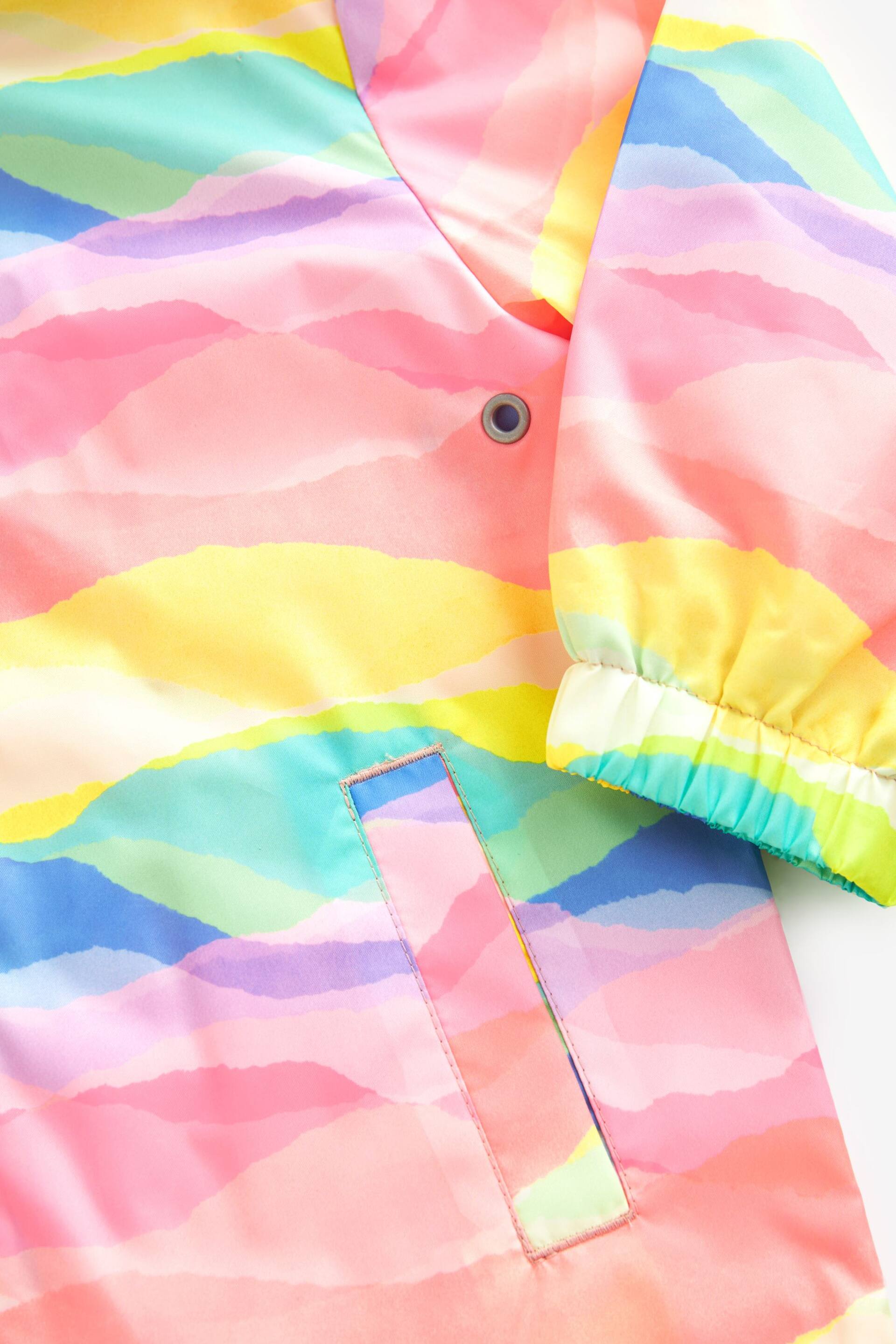Rainbow Shower Resistant Printed Cagoule (3mths-7yrs) - Image 8 of 10