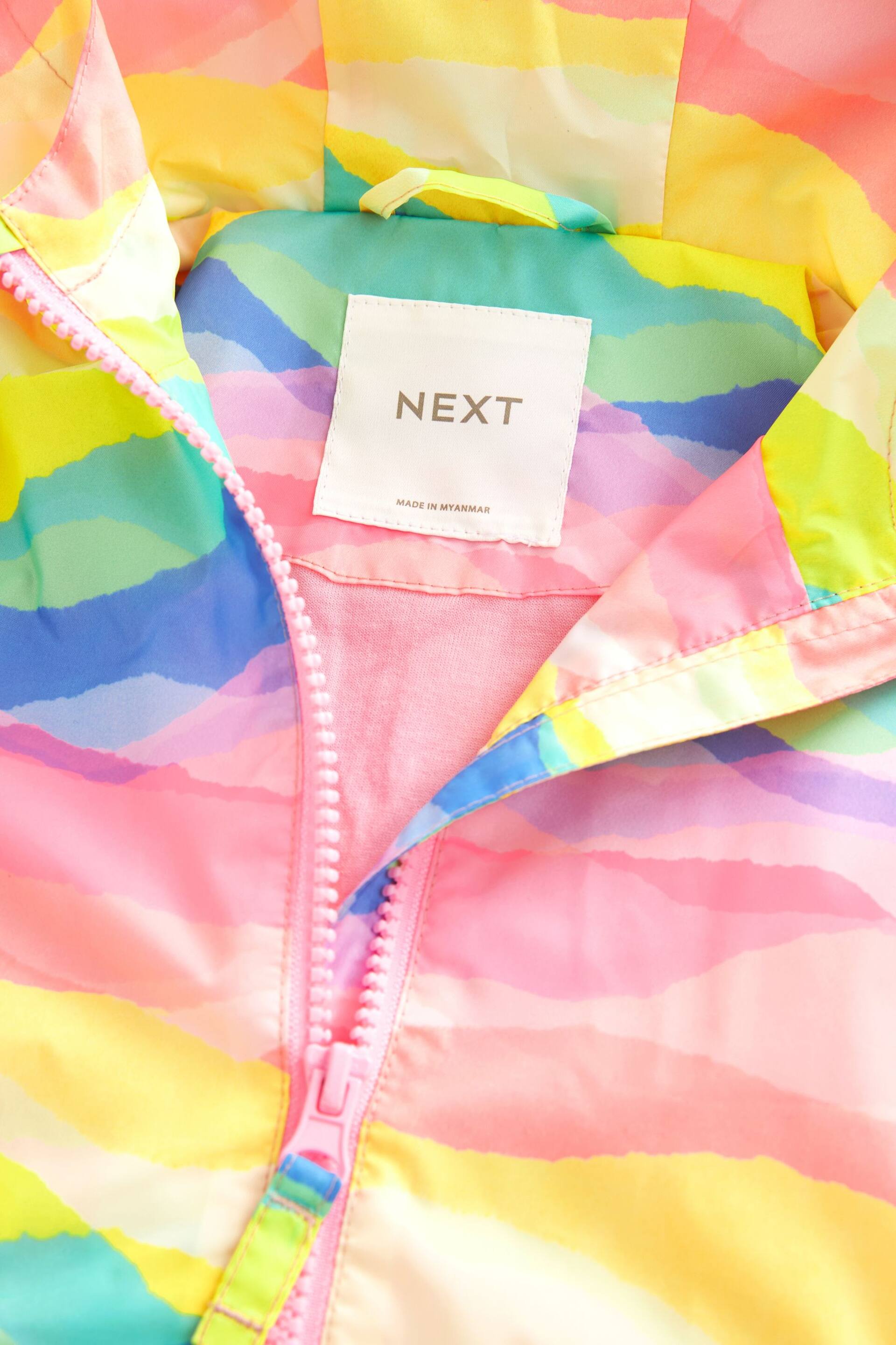 Rainbow Shower Resistant Printed Cagoule (3mths-7yrs) - Image 9 of 10