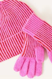 Angels By Accessorize Pink Girls Hat and Gloves Set - Image 2 of 2